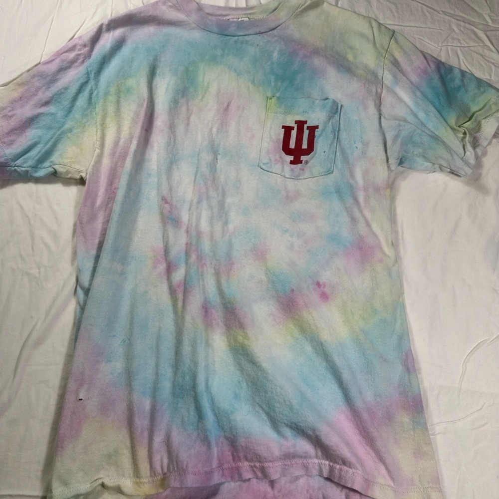 Indiana University Multicolor Tie-Dye Tee